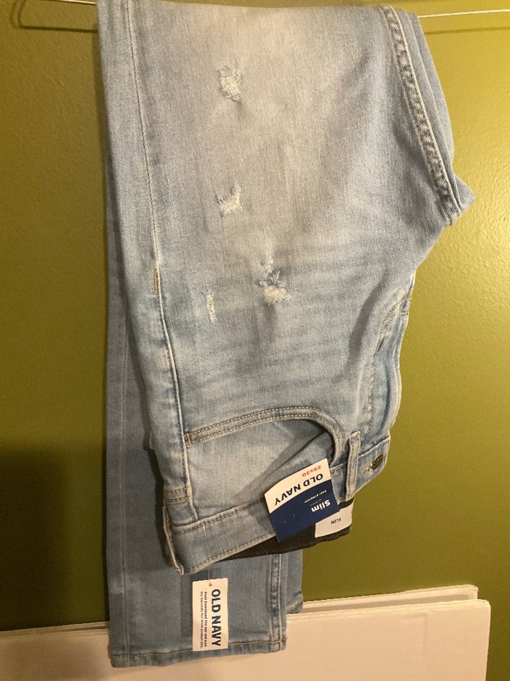 Old Navy Slim 360° Tech Stretch Distressed Jeans - 29x30